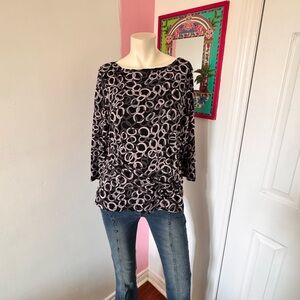 Stylish Black and Gray Women's Top